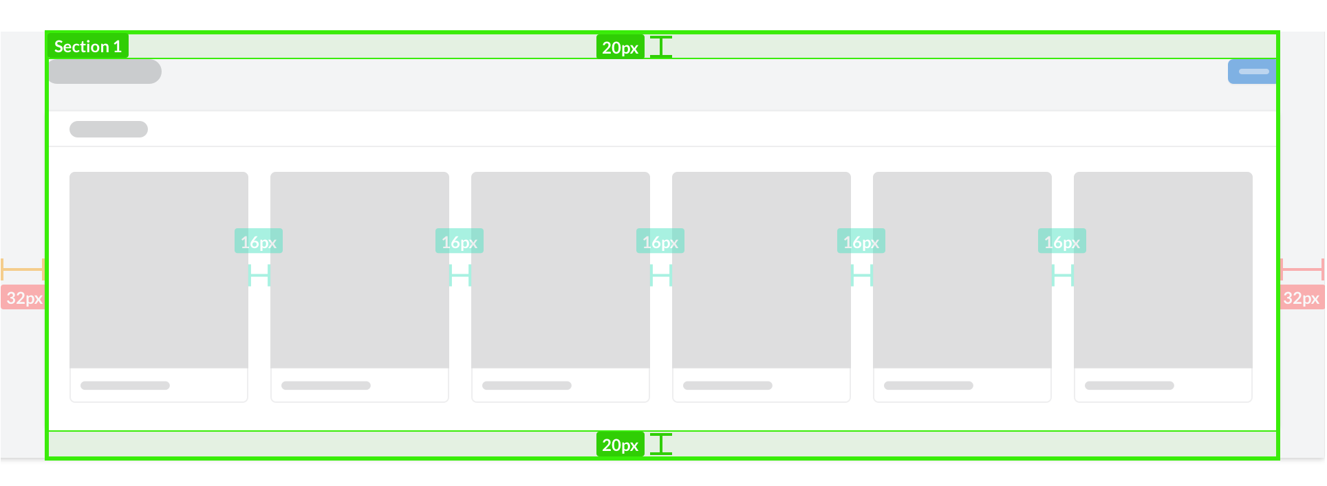 section spacing